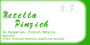 metella pinzich business card